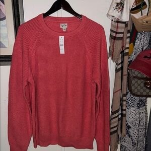 J. Crew Men's Crewneck Sweater in Nantucket Red